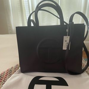 Medium Telfar eggplant Shopper